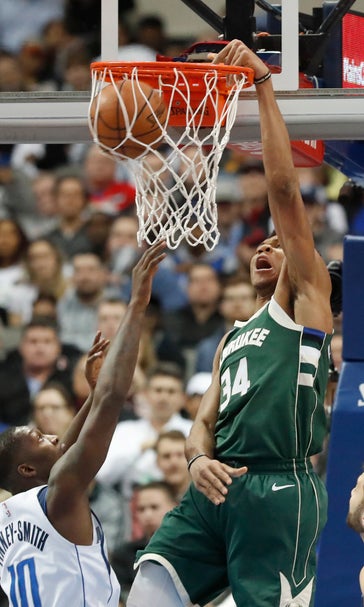 Antetokounmpo, Bucks win 6th straight, 122-107 over Mavs